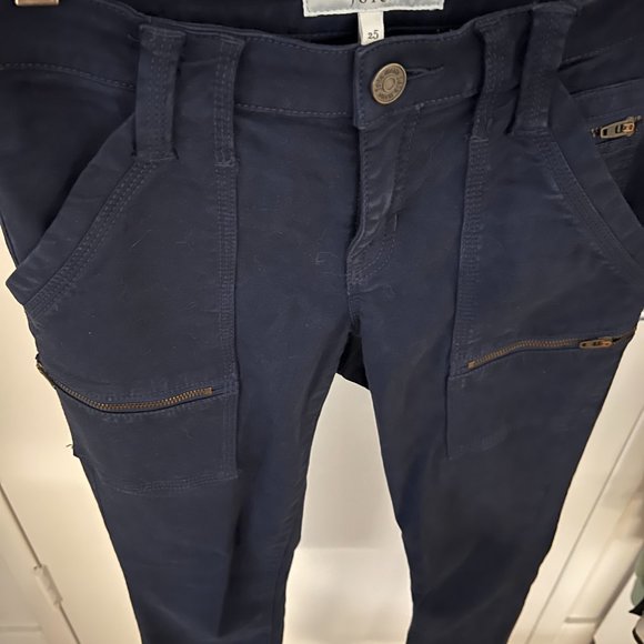 Joie Park Skinny Pants, Navy - Size 25 - Picture 4 of 5